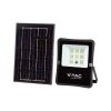 Naświetlacz LED solarny V-TAC 6W pilot auto timer IP65 VT-55050 4000K 400lm